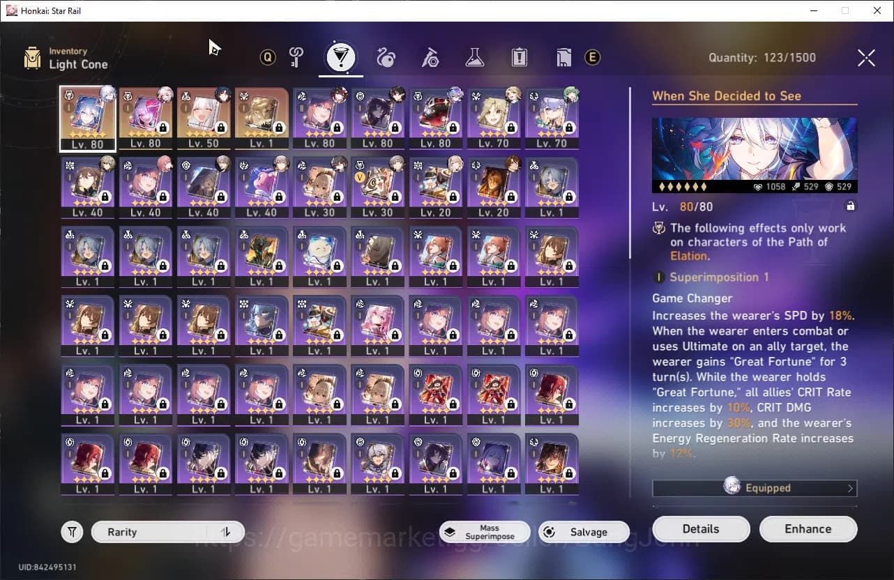 Honkai Star Rail Accounts ASIA | TL 65 | 9 LIMIT | PRIME TEAM SW999 SIGN SPA image 10