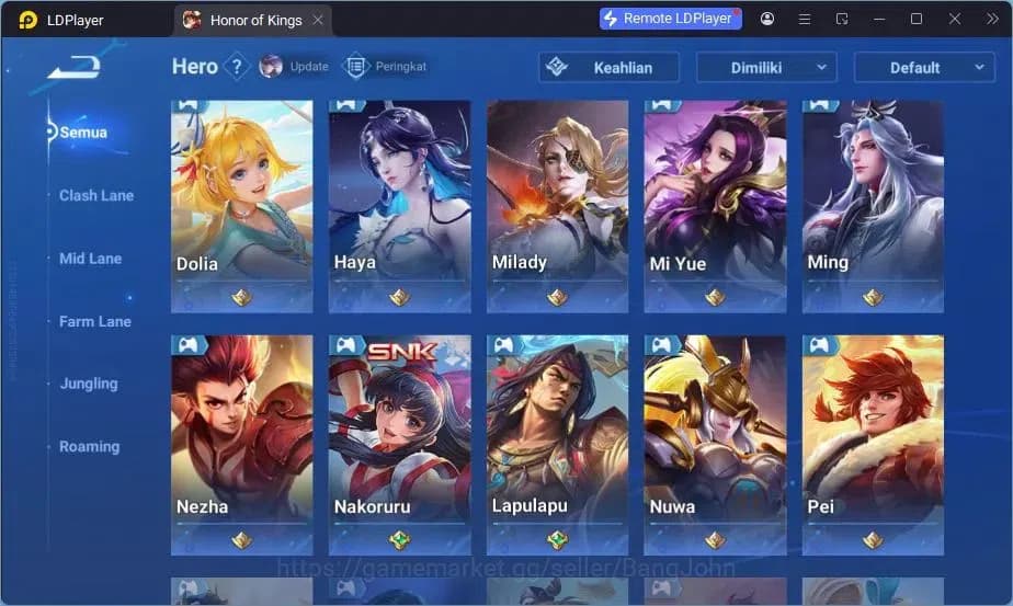 Honor of Kings Accounts GLOBAL|77HR|68SK|ShanHai Yaria|KIC Jing|LOM Shi,Gu image 7
