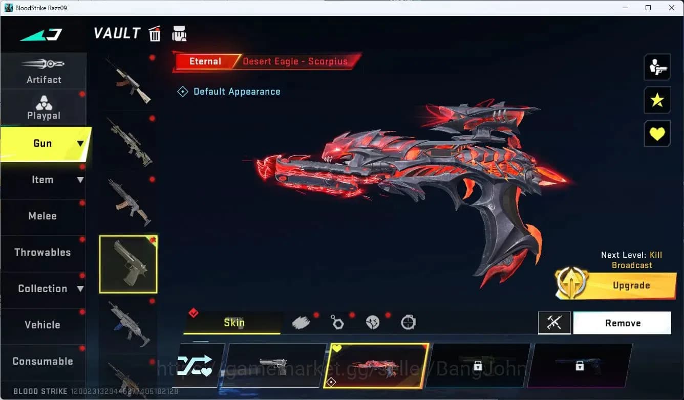Blood Strike Accounts ASIA | Eternal Desert Eagle-Scorpius | Ultra ZERO- image 3