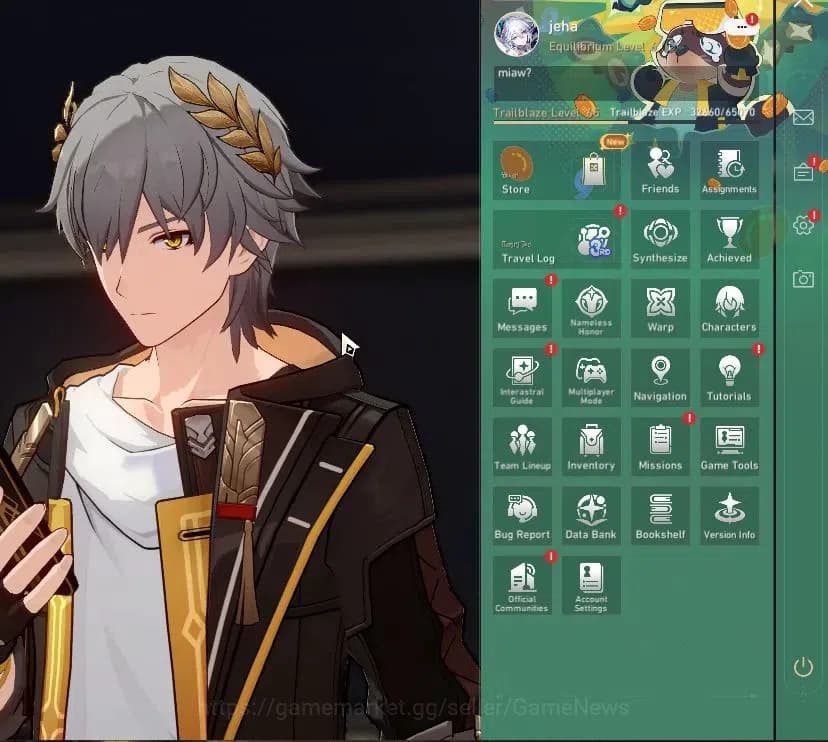 Honkai Star Rail Accounts Asia|TL 65|Premium Sparxie+Sign|12 Limited|Evanesc image 1