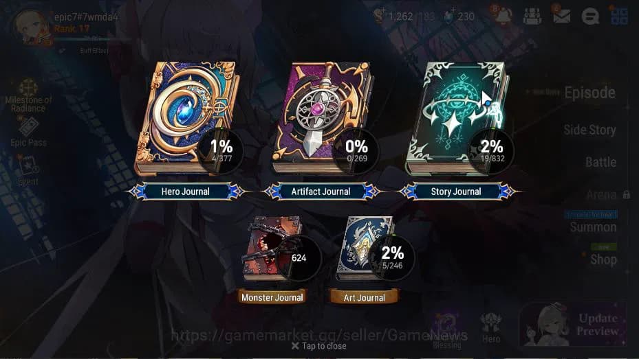 Epic Seven Accounts GLOBAL Unverif|New Era|2 ML(Top Model Luluca)+ Cha image 14