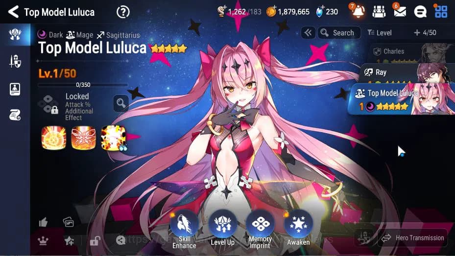 Epic Seven Accounts GLOBAL Unverif|New Era|2 ML(Top Model Luluca)+ Cha image 2