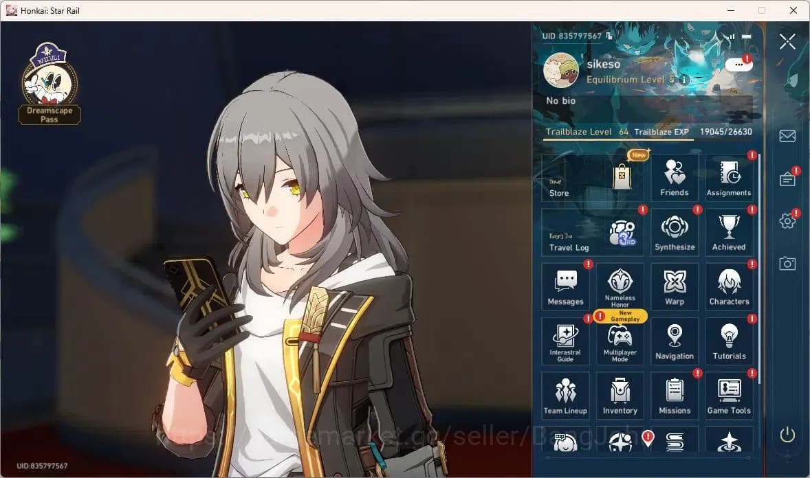 Honkai Star Rail Accounts ASIA | TL64 | 9 Limit | Dan Heng IL L80, Feixiao L image 1