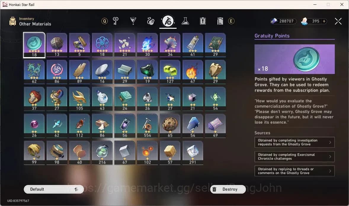 Honkai Star Rail Accounts ASIA | TL64 | 9 Limit | Dan Heng IL L80, Feixiao L image 14
