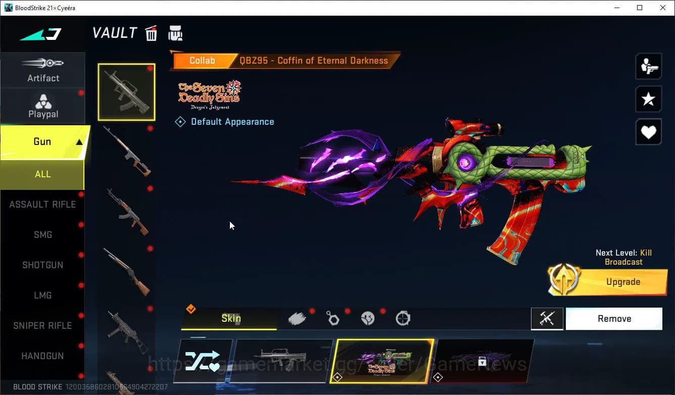 Blood Strike Accounts ASIA|EVO(FAL)+2 Mele(Scythe,Satrfall)+Colab 7DS(QB image 11