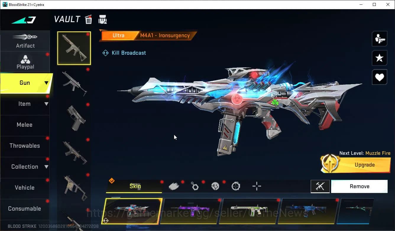 Blood Strike Accounts ASIA|EVO(FAL)+2 Mele(Scythe,Satrfall)+Colab 7DS(QB image 15