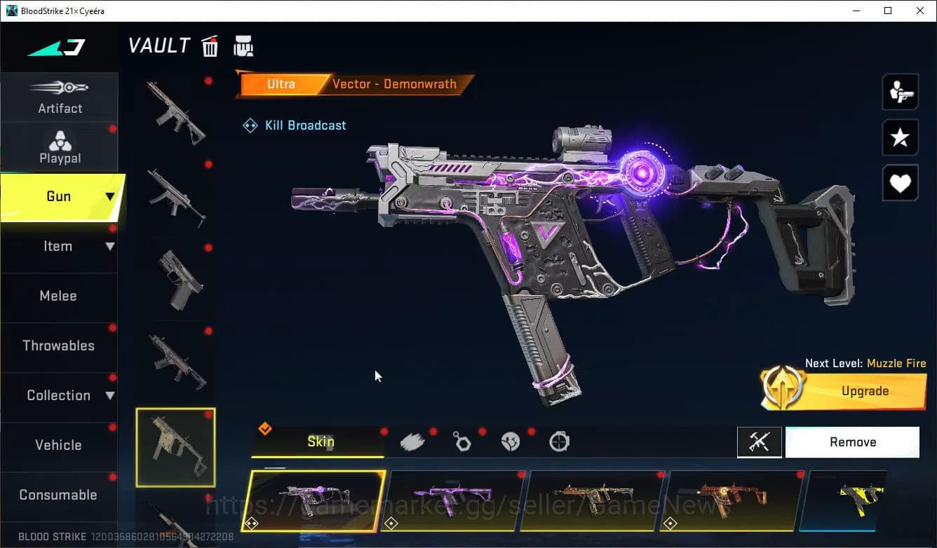 Blood Strike Accounts ASIA|EVO(FAL)+2 Mele(Scythe,Satrfall)+Colab 7DS(QB image 18