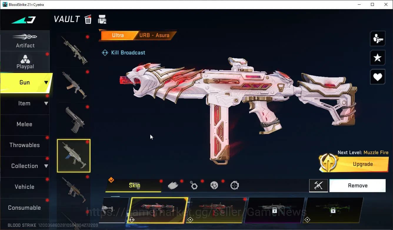 Blood Strike Accounts ASIA|EVO(FAL)+2 Mele(Scythe,Satrfall)+Colab 7DS(QB image 19