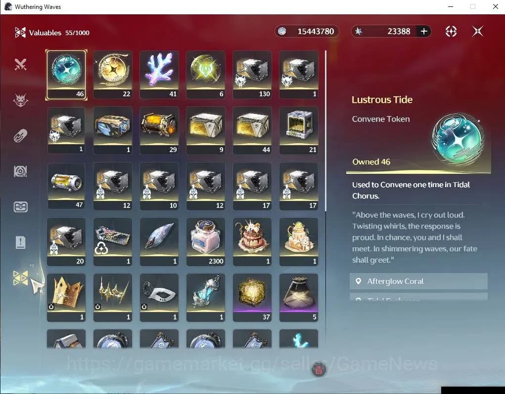 Wuthering Waves Accounts SEA|UL 49|23,3k Astrite,46 Lustrous Tide|2 Limited image 8