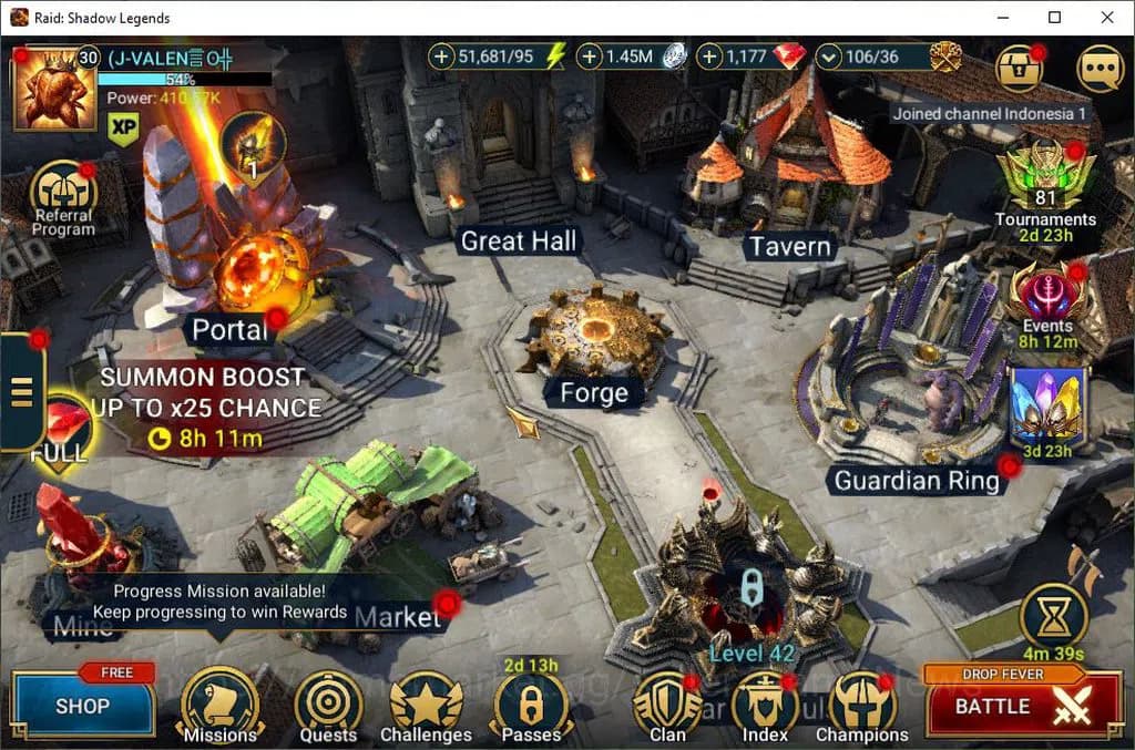 Raid: Shadow Legends Accounts Lv30 410K Power|1 Mythic(Nell Blackteeth)|18 Legen image 1