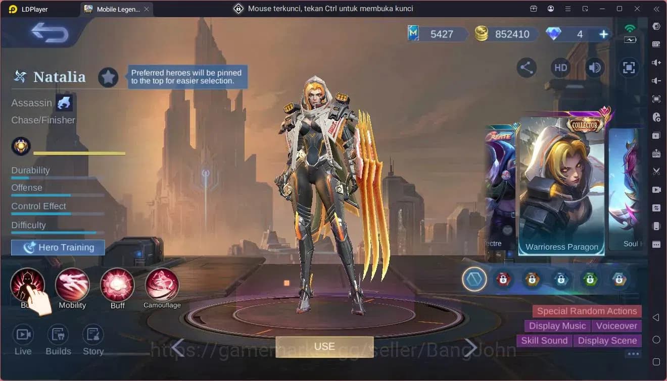 Mobile Legends: Bang Bang Accounts Global|Hero 132|Skin 335|Exalted|Allstar Moskov|KO image 2