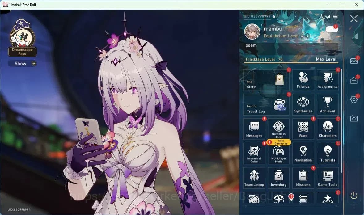 Honkai Star Rail Accounts ASIA | TL 70 | 10 LIMIT | THE HERTA | CASTORICE | image 1