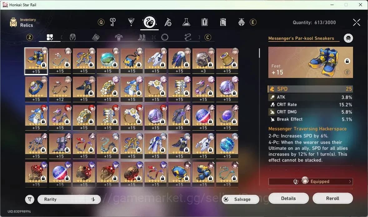 Honkai Star Rail Accounts ASIA | TL 70 | 10 LIMIT | THE HERTA | CASTORICE | image 10