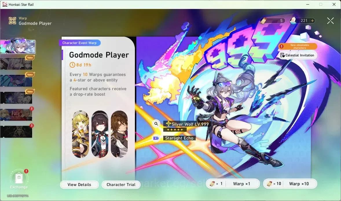 Honkai Star Rail Accounts ASIA | TL 70 | 10 LIMIT | THE HERTA | CASTORICE | image 14