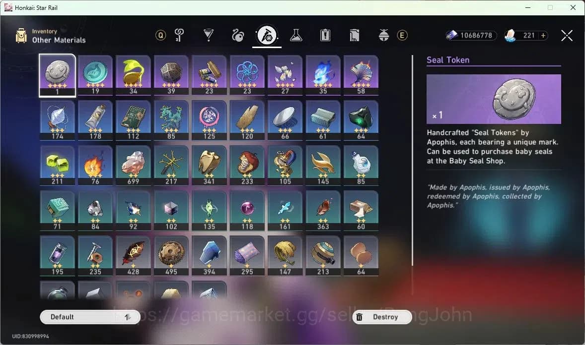 Honkai Star Rail Accounts ASIA | TL 70 | 10 LIMIT | THE HERTA | CASTORICE | image 9