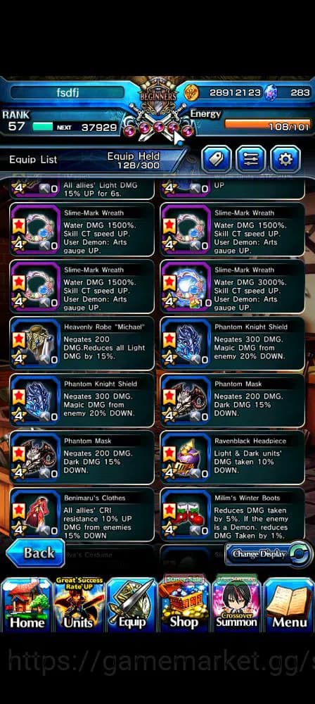 Grand Summoners Accounts Global|Rank 57|283 cc|11 Ascend+6 TW|[S Chloe,Momo image 10
