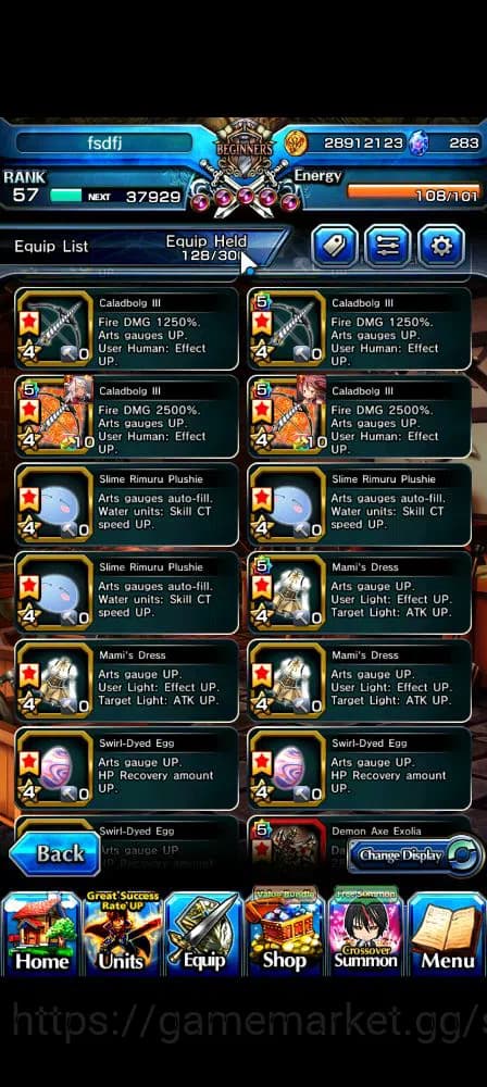 Grand Summoners Accounts Global|Rank 57|283 cc|11 Ascend+6 TW|[S Chloe,Momo image 7
