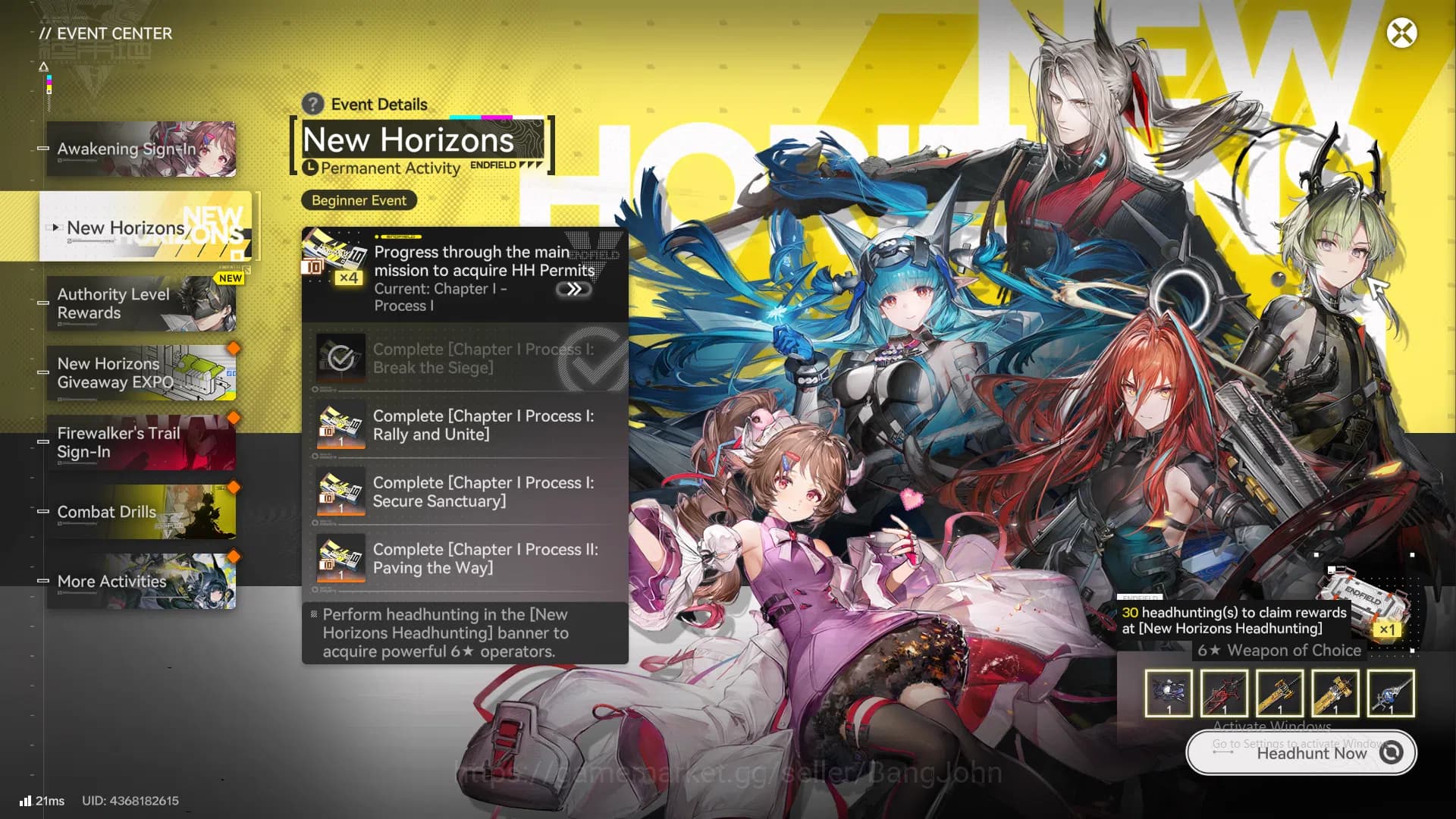 Arknights: Endfield Accounts Starter Fresh |ASIA| New Horizons On | 6-Star Laev image 6