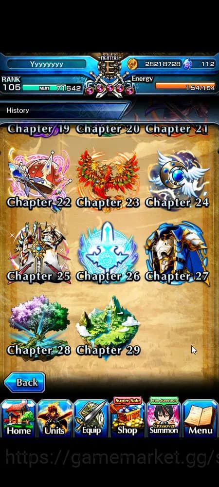 Grand Summoners Accounts Global|Rank 105|23 Ascend+13 TW|[Inumuta,S Miyu,S image 13