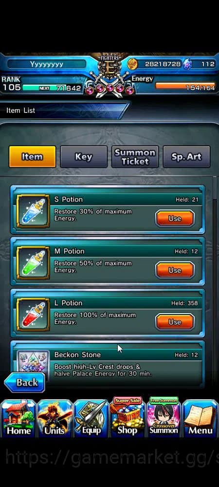 Grand Summoners Accounts Global|Rank 105|23 Ascend+13 TW|[Inumuta,S Miyu,S image 16