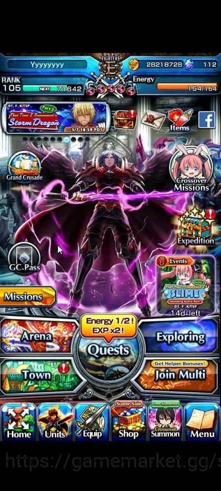 Grand Summoners Accounts Global|Rank 105|23 Ascend+13 TW|[Inumuta,S Miyu,S image 17