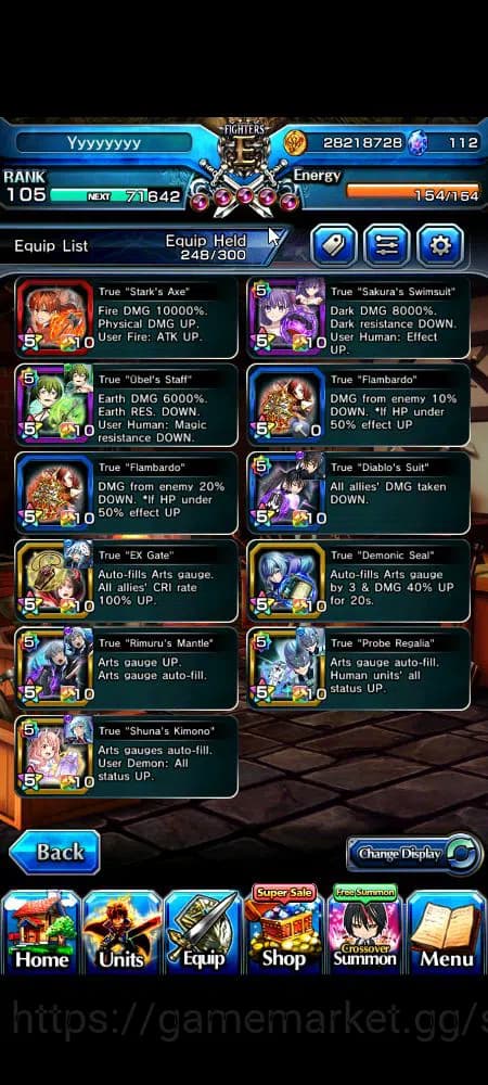 Grand Summoners Accounts Global|Rank 105|23 Ascend+13 TW|[Inumuta,S Miyu,S image 18