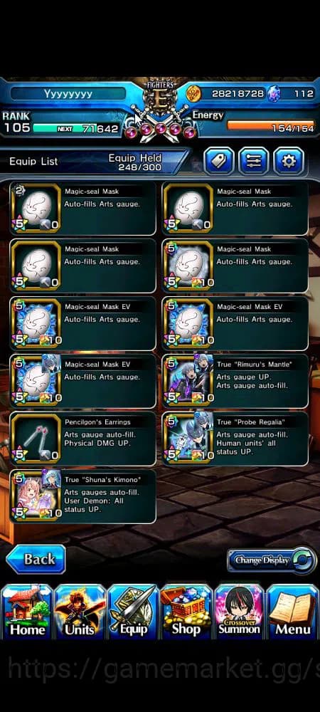 Grand Summoners Accounts Global|Rank 105|23 Ascend+13 TW|[Inumuta,S Miyu,S image 2