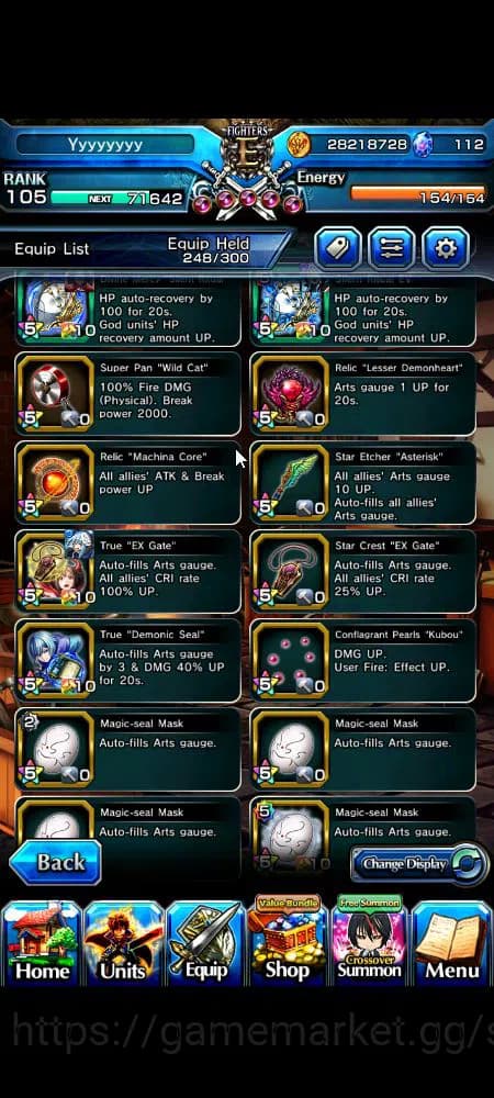 Grand Summoners Accounts Global|Rank 105|23 Ascend+13 TW|[Inumuta,S Miyu,S image 3