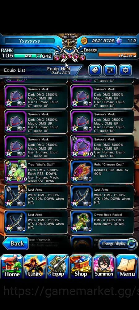 Grand Summoners Accounts Global|Rank 105|23 Ascend+13 TW|[Inumuta,S Miyu,S image 6