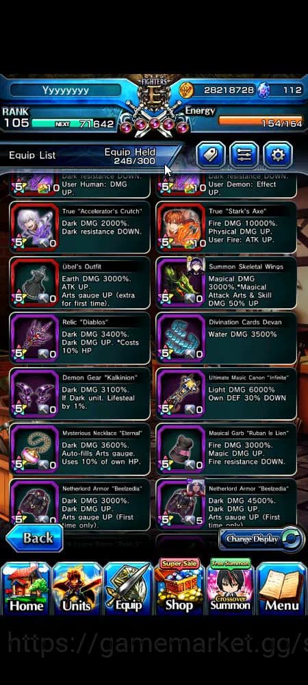 Grand Summoners Accounts Global|Rank 105|23 Ascend+13 TW|[Inumuta,S Miyu,S image 8