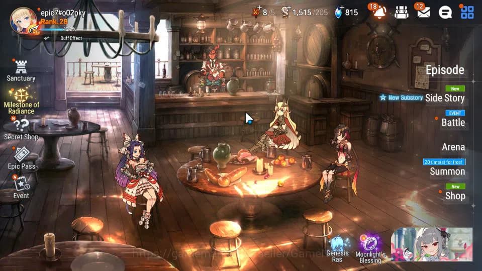 Epic Seven Accounts GLOBAL Unverif|3 ML (BM Haste,S Tenebria,LQ Charlo image 1
