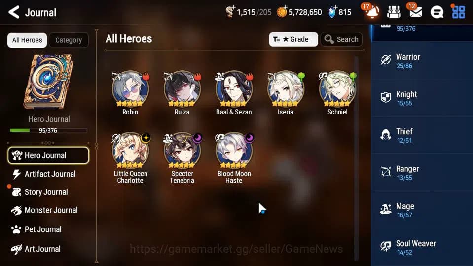 Epic Seven Accounts GLOBAL Unverif|3 ML (BM Haste,S Tenebria,LQ Charlo image 5