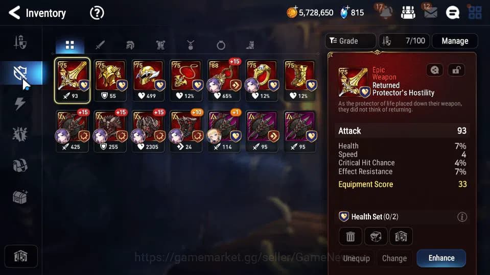 Epic Seven Accounts GLOBAL Unverif|3 ML (BM Haste,S Tenebria,LQ Charlo image 8
