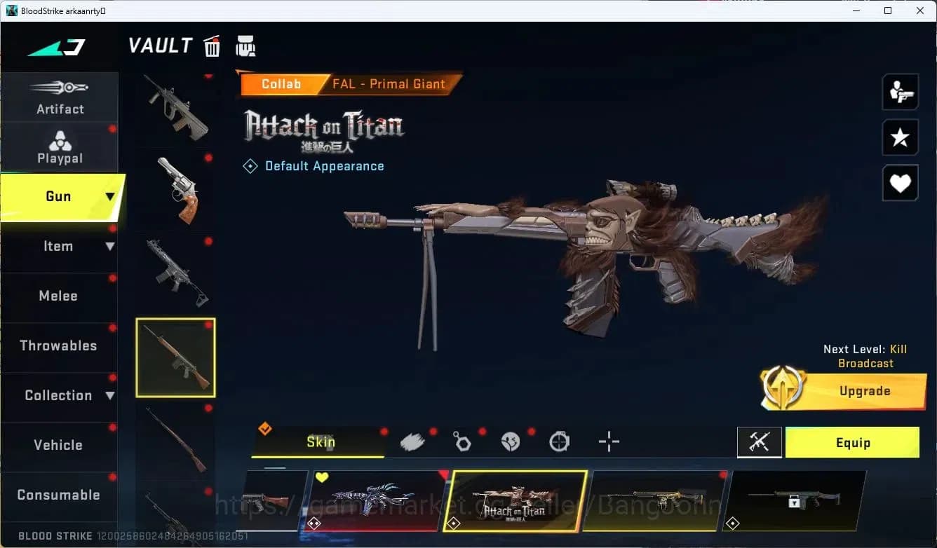 Blood Strike Accounts ASIA| EVO FAL | 2 AOT | 2 Limited | 5 Eternal Pts image 7