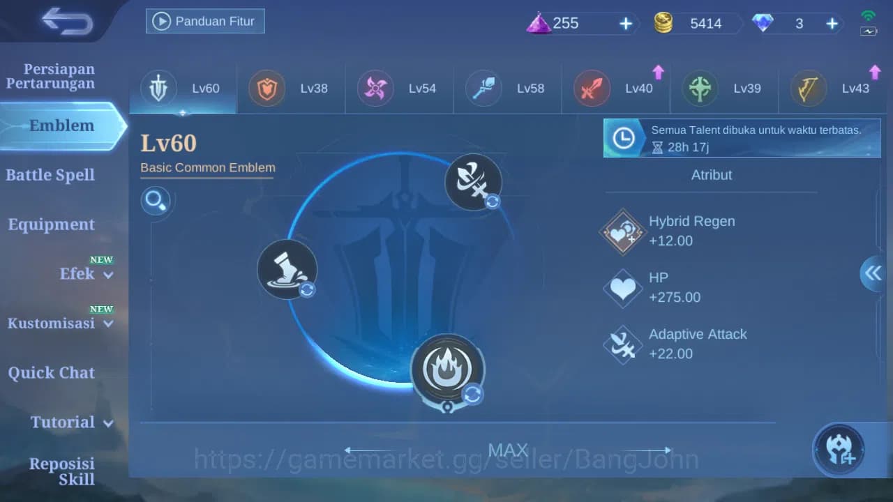 Mobile Legends: Bang Bang Accounts GLOBAL Hero 61 Skin 63 | Pace Fanny | Dtamer Kimmy image 11