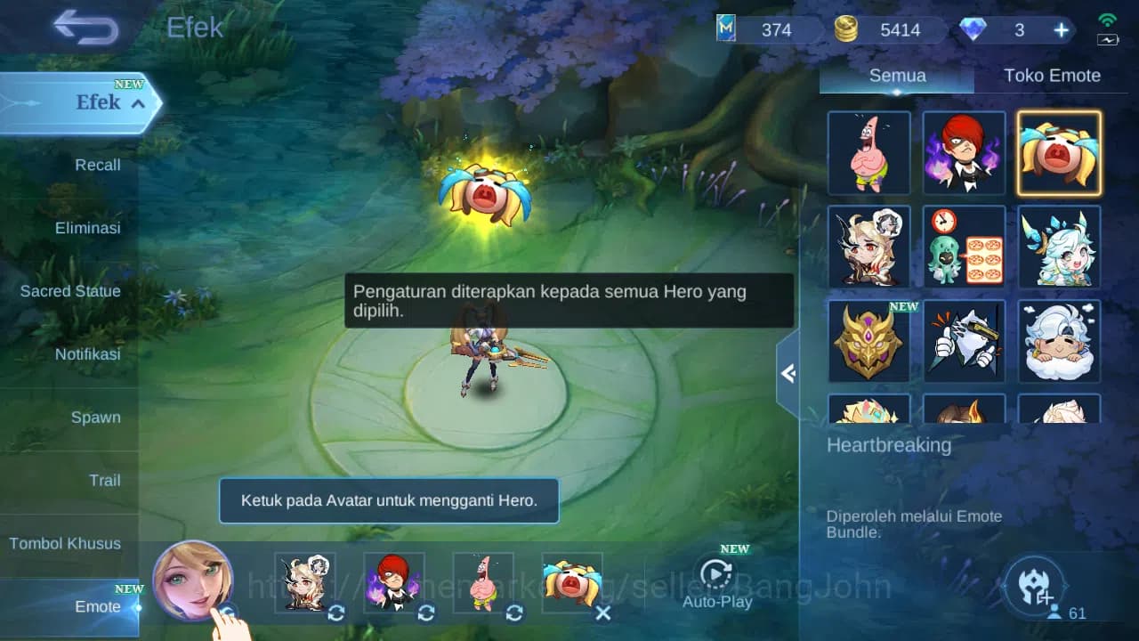 Mobile Legends: Bang Bang Accounts GLOBAL Hero 61 Skin 63 | Pace Fanny | Dtamer Kimmy image 13