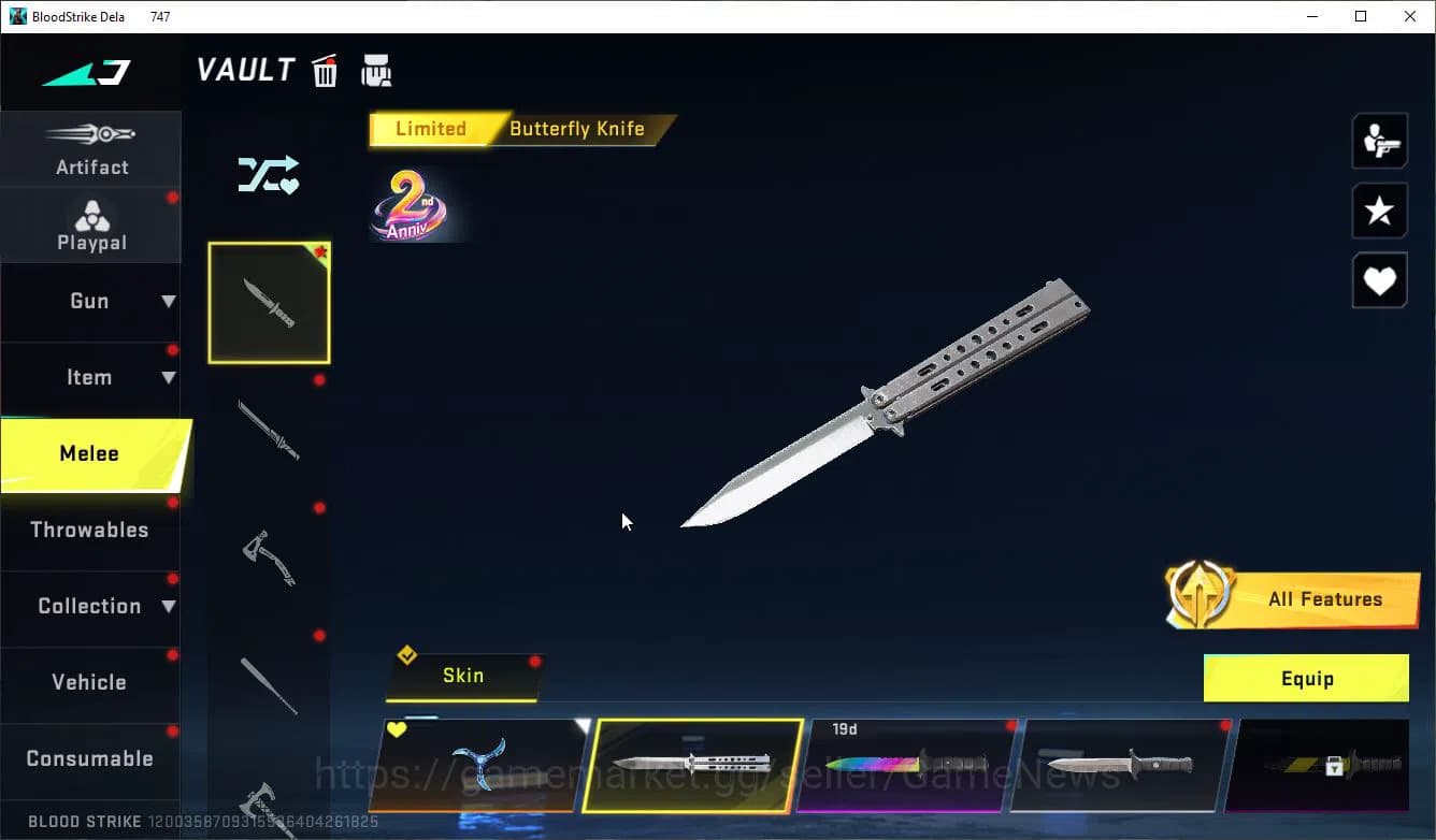 Blood Strike Accounts ASIA|ETERNAL KALA-Requiem+MELE Shuriken,Collab 7DS image 6