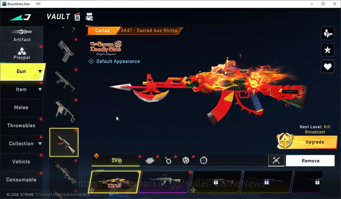 Blood Strike Accounts ASIA|ETERNAL KALA-Requiem+MELE Shuriken,Collab 7DS image 8