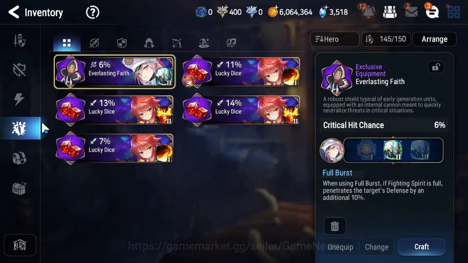 Epic Seven Accounts GLOBAL UNVERIF|New Era|6 ML(LOT Scales,Harsetti, O image 8