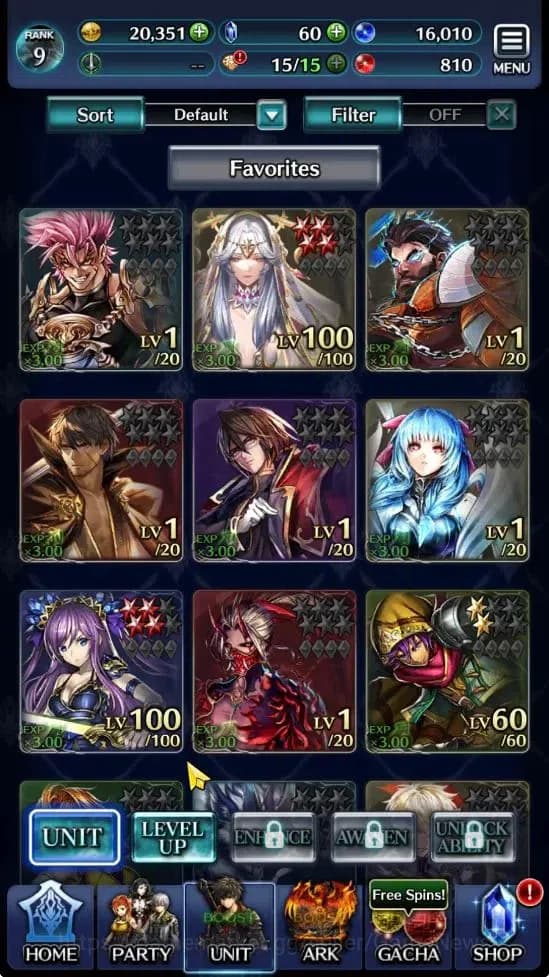 Last Cloudia Accounts GLOBAL |Rank 9| Goddess Lilaha, Enjin Samurai Megi image 1