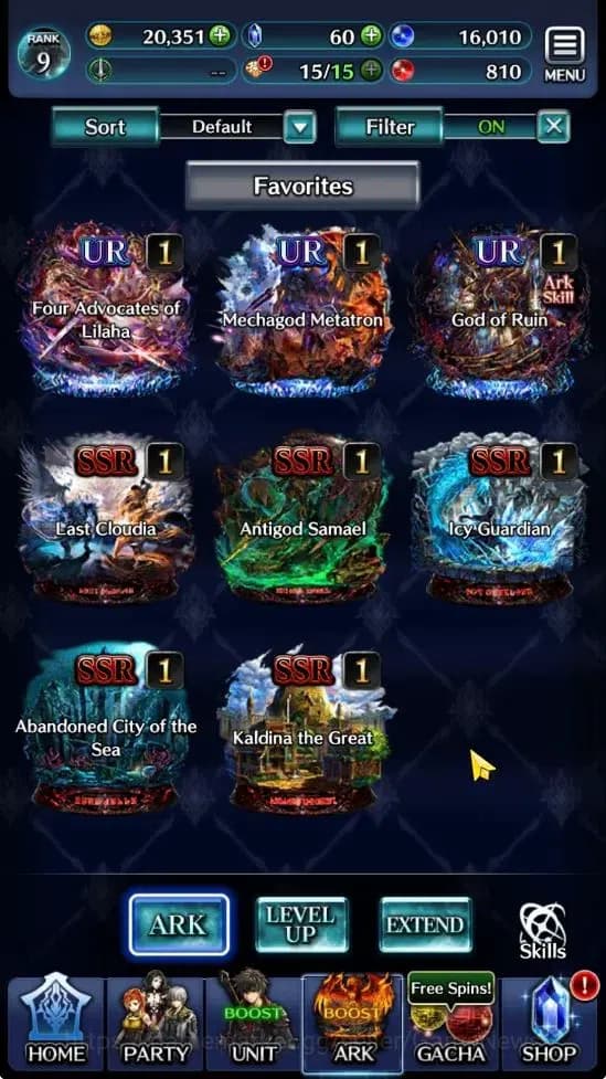 Last Cloudia Accounts GLOBAL |Rank 9| Goddess Lilaha, Enjin Samurai Megi image 4