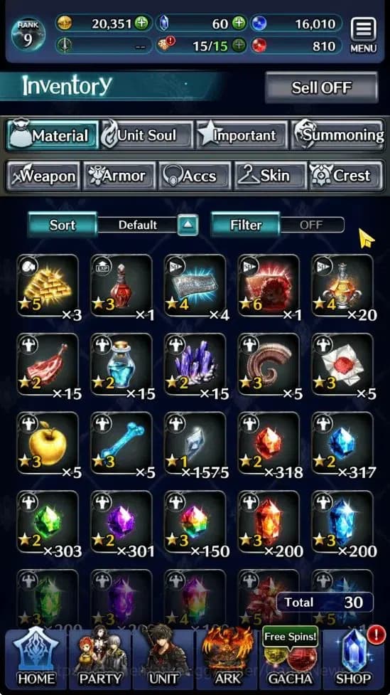 Last Cloudia Accounts GLOBAL |Rank 9| Goddess Lilaha, Enjin Samurai Megi image 9