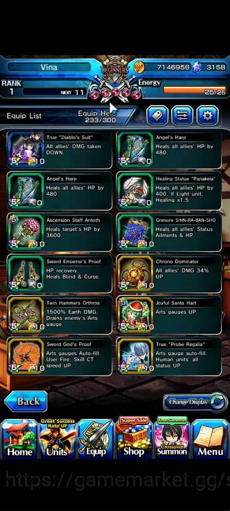 Grand Summoners Accounts Global|Rank 1|3158 cc Ready Gacha|6 Ascend+2 TW|[D image 15
