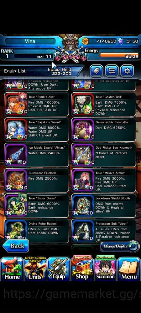 Grand Summoners Accounts Global|Rank 1|3158 cc Ready Gacha|6 Ascend+2 TW|[D image 16