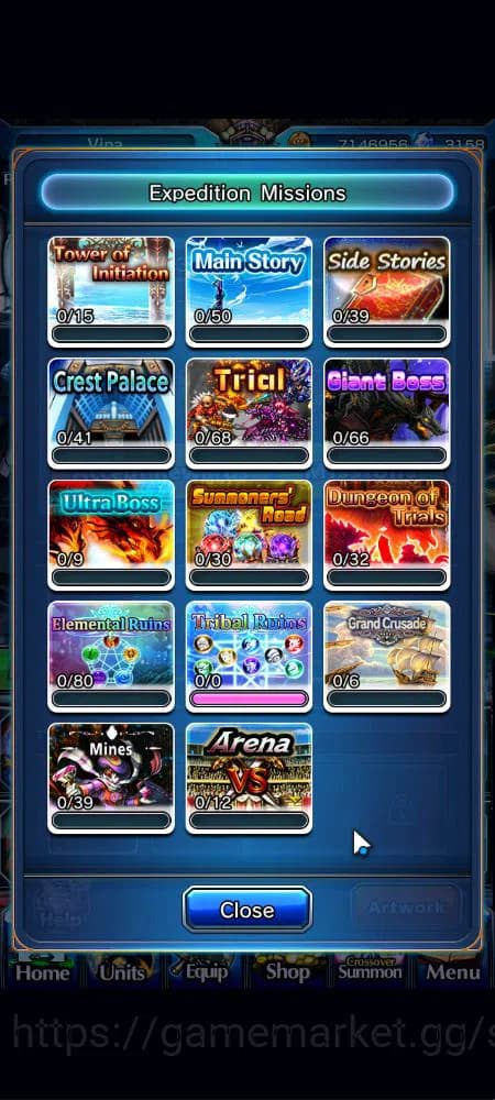 Grand Summoners Accounts Global|Rank 1|3158 cc Ready Gacha|6 Ascend+2 TW|[D image 20