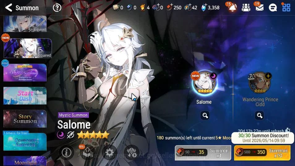 Epic Seven Accounts GLOBAL UNVERIF|3 ML(NM Luna,SP Politis,SCR Taeyou) image 16