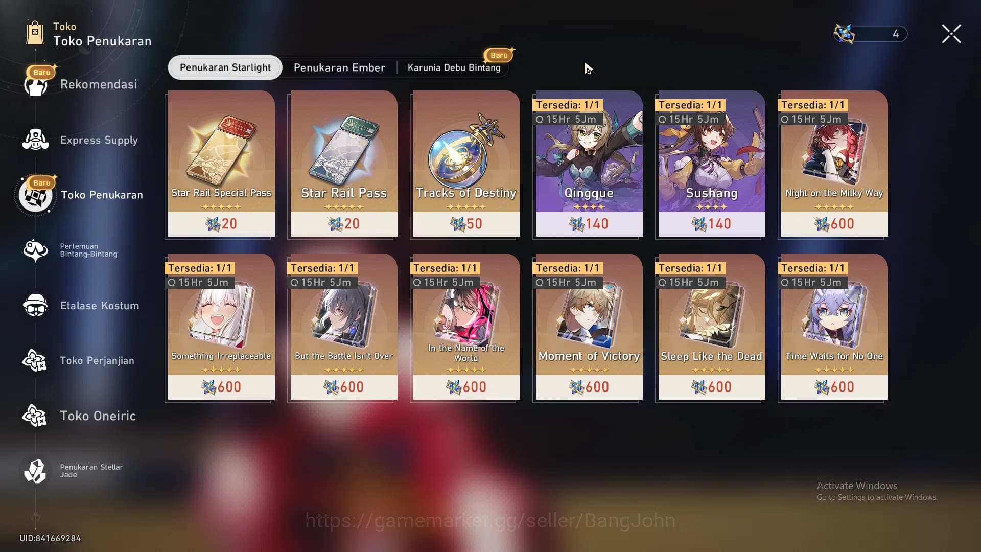 Honkai Star Rail Accounts ASIA|TL 46|6 limit|Yao Guang,Sparkle,DanHeng PT,Ru image 16