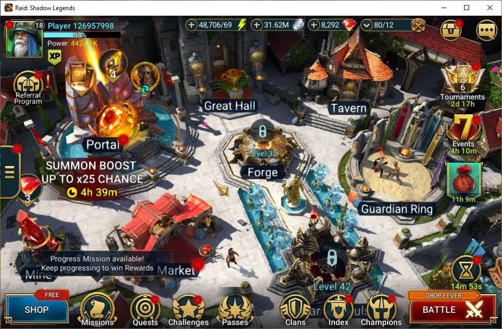 Raid: Shadow Legends Accounts Lv18 442K Power|8,2K Gems|1 Mythical(Arachoa)|17 L image 1