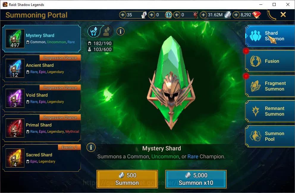 Raid: Shadow Legends Accounts Lv18 442K Power|8,2K Gems|1 Mythical(Arachoa)|17 L image 16