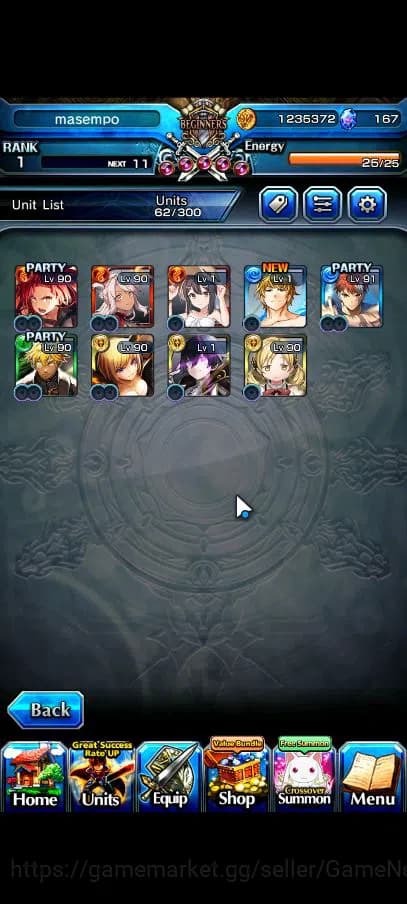 Grand Summoners Accounts Global|Rank 1|Starter|9 Ascend|EmiyaTW,Chloe,S Miy image 2